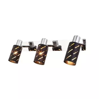 Спот настенный Eurosvet Fente E14 120 Вт 8 кв.м черный/хром IP20 (a050201)