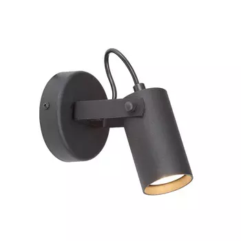 Спот настенный Vitaluce GU10 35 Вт 2 кв.м черный матовый IP20 (V4640-1/1A)
