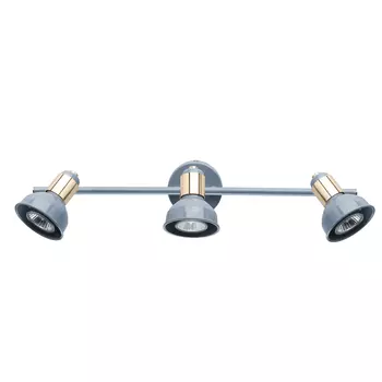 Спот настенный De Markt Хоф GU10 150 Вт 10 кв.м голубой/золото IP20 (552020303)