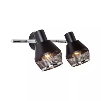 Спот настенный Escada Glenn E14 80 Вт 4 кв.м хром/черный IP20 (1116/2A)