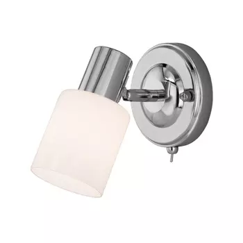 Спот настенный Eurosvet Corso E27 40 Вт 3 кв.м хром/белый IP20 (a052880)