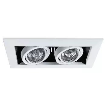 Спот потолочный встраиваемый Arte Lamp Cardani Piccolo GU10 100 Вт 2 кв.м белый IP20 (A5941PL-2WH)