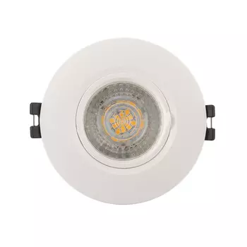 Светильник потолочный встраиваемый Denkirs DK3028 GU5.3 10 Вт 3 кв.м белый IP20 (DK3028-WH)