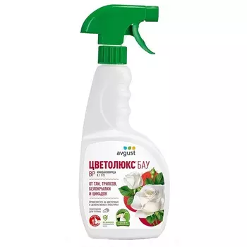 Средство для защиты цветочных культур от тли/ трипсов/ белокрылки Avgust Цветолюкс 700 мл