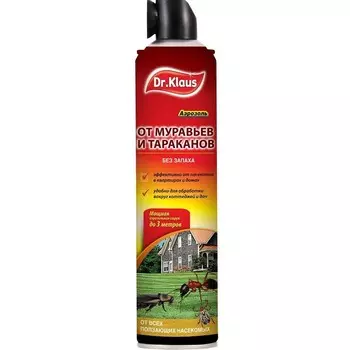 Средство для защиты от тараканов и муравьев аэрозоль Dr.Klaus 600 мл