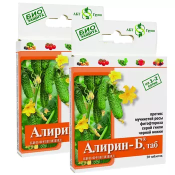 Средство для защиты растений от болезней АБТ Групп Алирин-Б 20 таблеток (2 шт.)
