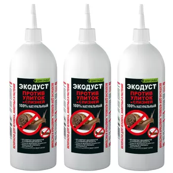 Средство для защиты растений от слизней Экодуст 500 мл (3 шт.)