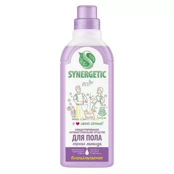 Средство Synergetic для мытья пола концентрат горная лаванда 750 мл