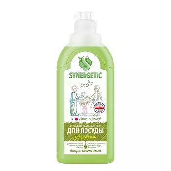 Средство Synergetic для мытья посуды зеленый чай 500 мл