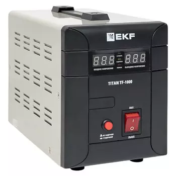 Стабилизатор напряжения EKF PROxima Titan -TF однофазный 220 В 0,6 кВт напольный