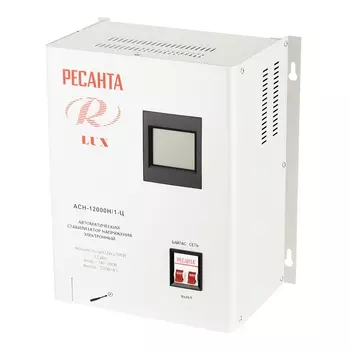 Стабилизатор напряжения Ресанта АСН-12000 Н/1-Ц Lux однофазный 220 В 12 кВт навесной