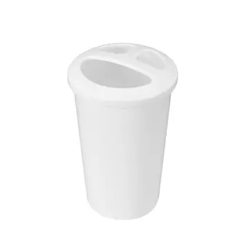 Стакан для ванной Econova Scandi настольный пластик белый (435240616)