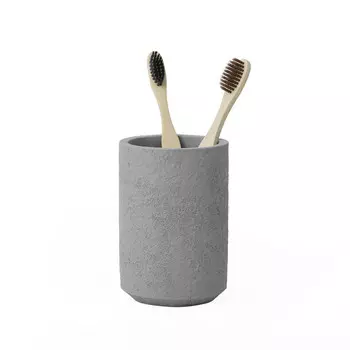 Стакан для ванной Fora Concrete настольный полирезин серый (FOR-CON044)