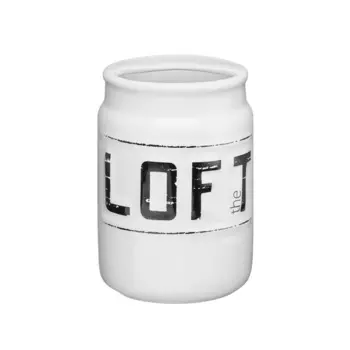 Стакан для ванной Fora Loft настольный керамика белый (FOR-LT044)