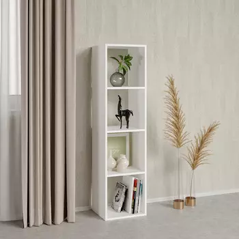 Стеллаж Кубо 360х1393х317 мм белый