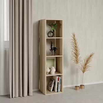 Стеллаж Кубо 360х1393х317 мм дуб сонома