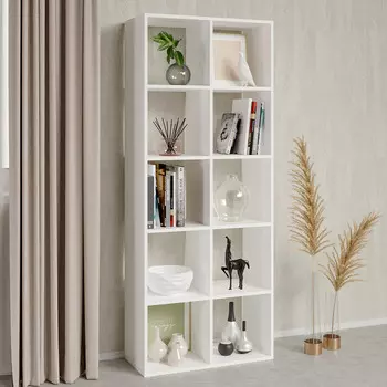 Стеллаж Кубо 704х1737х317 мм белый