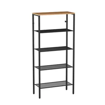 Стеллаж металлический 1465х670х300 мм черный ЗМИ Торонто 25
