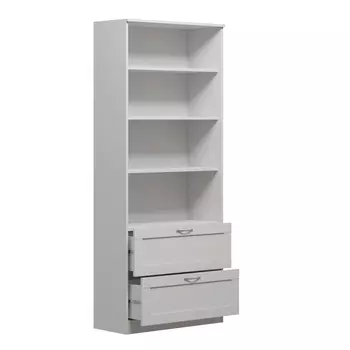 Стеллаж Шведский Стандарт Сириус 780х350х1900 мм 4 полки 2 ящика белый