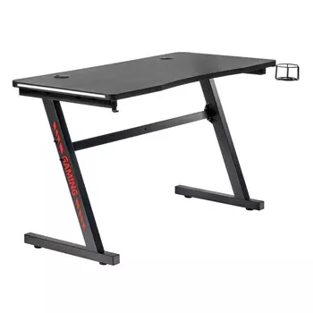 Стол компьютерный игровой 120х60 см с подсветкой карбон Epic glow