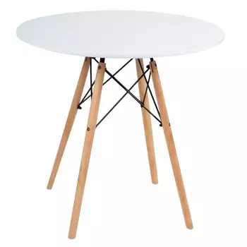 Стол кухонный круглый d0,8 м белый Cindy (13067)