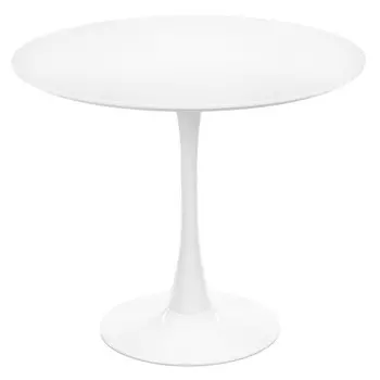 Стол кухонный круглый d0,9 м белый Tulip (FR 0220)