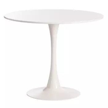 Стол кухонный круглый d0,9 м белый Tulip (14105)