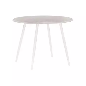 Стол кухонный круглый d1 м светло-серый мрамор Абилин (507221)