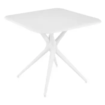 Стол кухонный квадратный 0,83х0,83 м белый Knorr (15227)