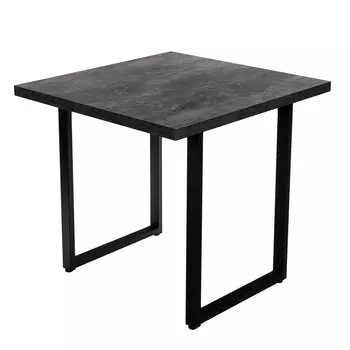 Стол кухонный квадратный 0,8х0,8 м бетон темный 9632 (53854)