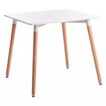 Стол кухонный квадратный 0,8х0,8 м белый John (15173)