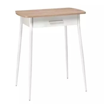 Стол кухонный прямоугольный 0,9х0,6 м эврика/белый Ревари (481889)