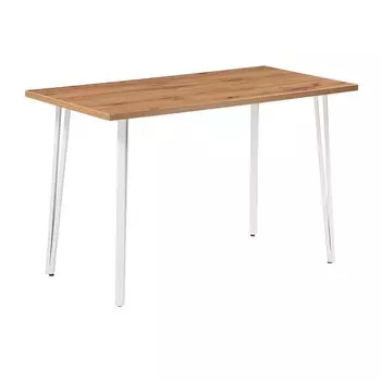 Стол кухонный прямоугольный 1,2х0,6 м дуб вотан/белый Денвер Лофт