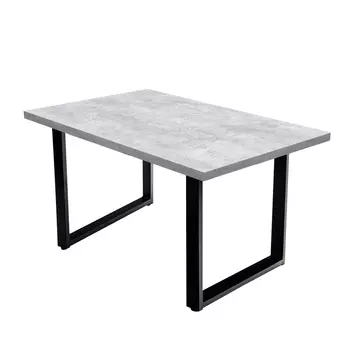 Стол кухонный прямоугольный 1,2х0,8 м бетон светлый 9631 (53847)