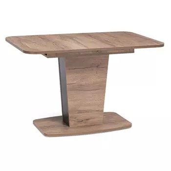 Стол кухонный раздвижной бочкообразный 0,75х1,2 м дуб табачный/антрацит Токио (515103)