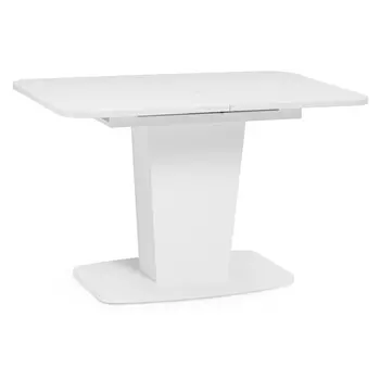 Стол кухонный раздвижной бочкообразный 0,75х1,2 м белый Токио-28