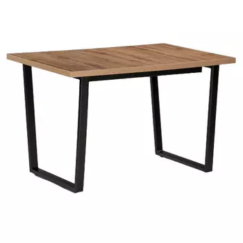 Стол кухонный раздвижной прямоугольный 1,2х0,74 м дуб делано темный Лота Лофт (489638)