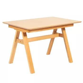 Стол кухонный раздвижной прямоугольный 1,2х0,8 м светло-коричневый Ricco (13990)