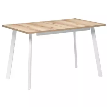 Стол кухонный раздвижной прямоугольный 1,2х0,75 м дуб делано светлый Колон Лофт (489644)