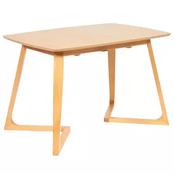 Стол кухонный раздвижной прямоугольный 1,2х0,8 м светло-коричневый Vaku (13987)