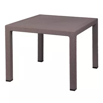 Стол разборный пластиковый ЭльфПласт Rodos светло-коричневый 950х950х750 мм квадратный (584)