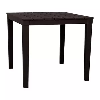 Стол разборный пластиковый Элластик-Пласт Прованс шоколад 800х800х715 мм квадратный (ЭП 762921тз)