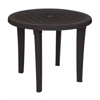 Стол разборный пластиковый Элластик-Пласт шоколад 950х950х740 мм круглый (ЭП 013662)