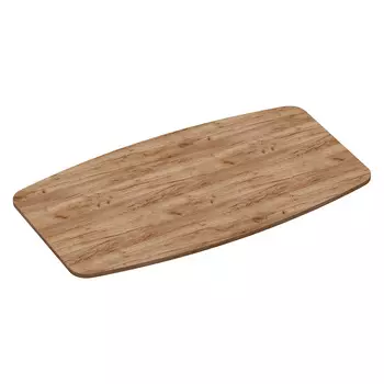 Столешница бочкообразная для обеденного стола 1,4х1 м дуб табачный