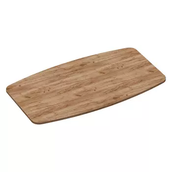 Столешница бочкообразная для обеденного стола 1,8х0,9 м дуб табачный