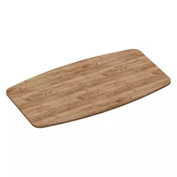 Столешница бочкообразная для обеденного стола 1,8х1 м дуб табачный