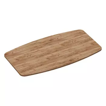 Столешница бочкообразная для обеденного стола 1х1 м дуб табачный