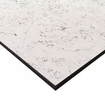 Столешница white marble 2400х600х16 мм компакт-ламинат с плинтусом Slotex