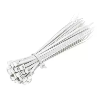 Стяжка кабельная Duwi 100x2,5 мм нейлоновая белая (100 шт.) (30255 1)