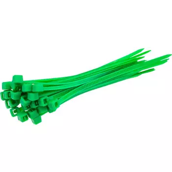Стяжка кабельная Duwi 100x2,5 мм нейлоновая зеленая (25 шт.) (30222 3)